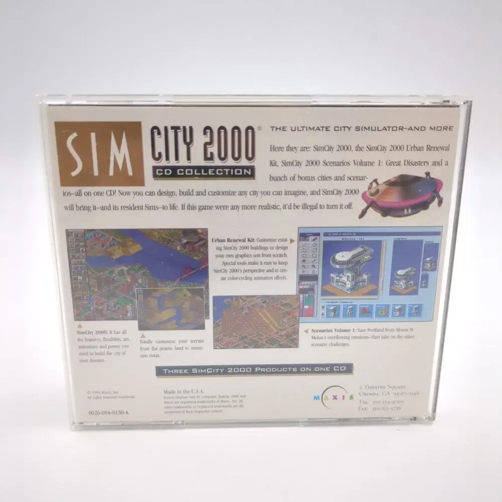SimCity 2000 CD Collection PC Video Game Maxis City Builder Simulation